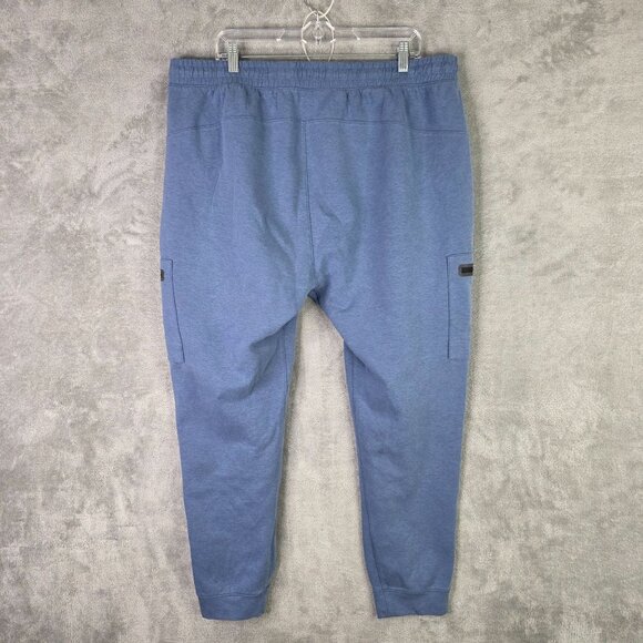 Mens Old Navy Blue Active Dynamic Fleece Jogger Pants 4-Way Stretch Size XXL - Picture 4 of 9